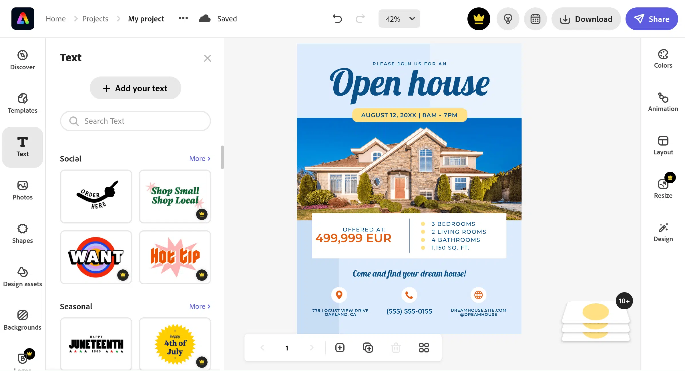 flyer immobilier efficace