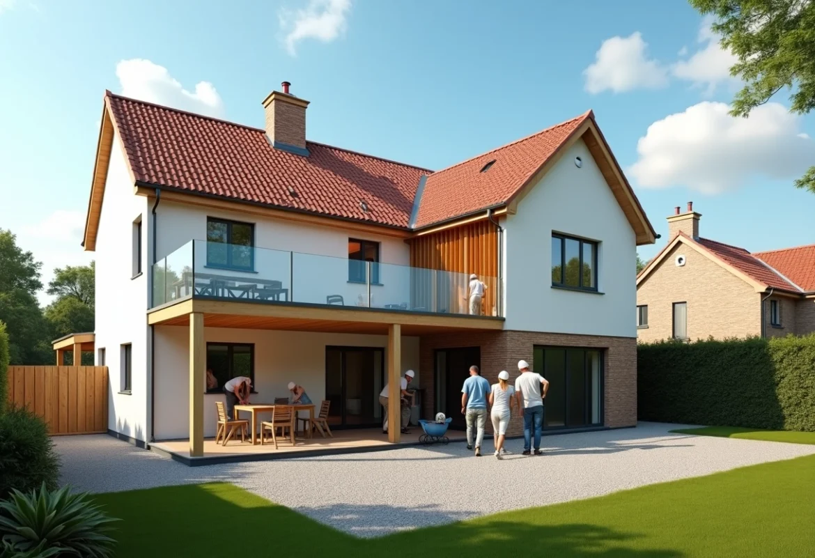 agrandissement maison réussie