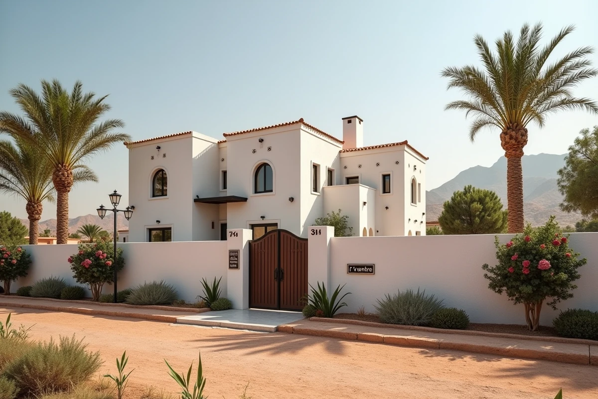 Villa marocaine à vendre dans la Palmeraie de Marrakech illustrant la hausse des prix de l'immobilier en 2026